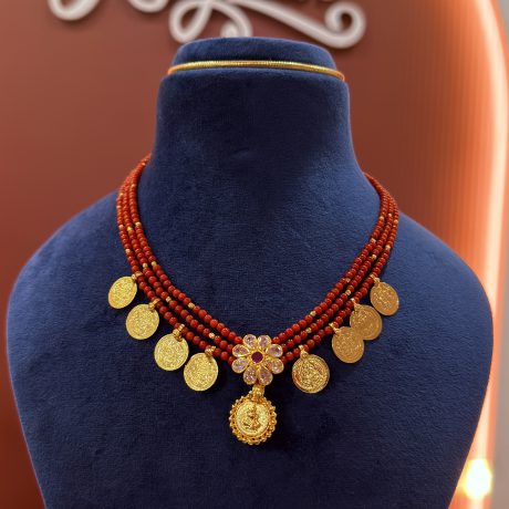 Corals with Lakshmi kasu of 14 inches